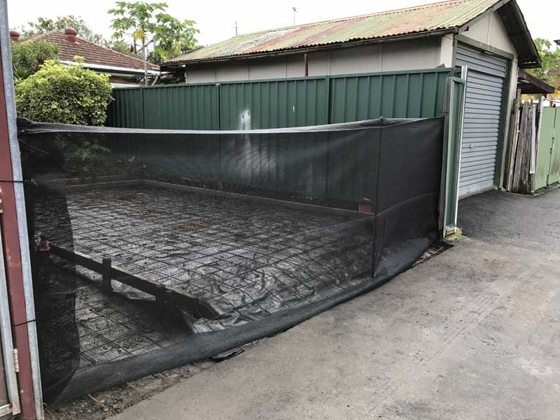 Reinforced steel ready for concrete